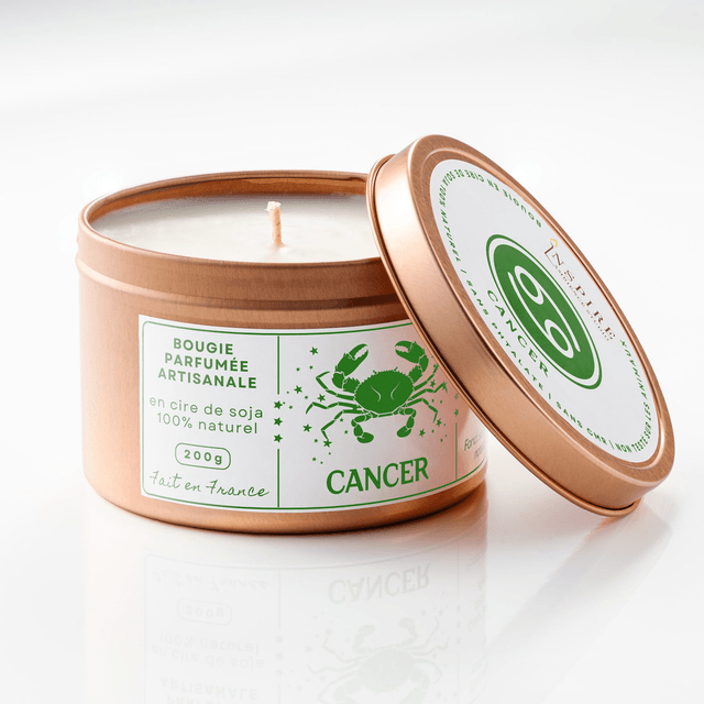 Bougie parfumée aromathérapie en cire de soja 100% naturelle - Cancer, 200g