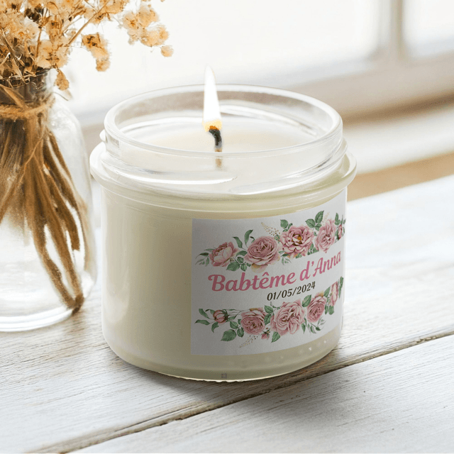 6 pièces de Bougies personnalisées parfumées - Idée-cadeau invités baptême, anniversaire, mariage, retraite, événements d’entreprise, remerciements #4