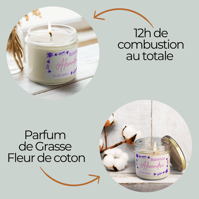 6 pièces de Bougies personnalisées parfumées - Idée-cadeau invités baptême, anniversaire, mariage, retraite, événements d’entreprise, remerciements #6
