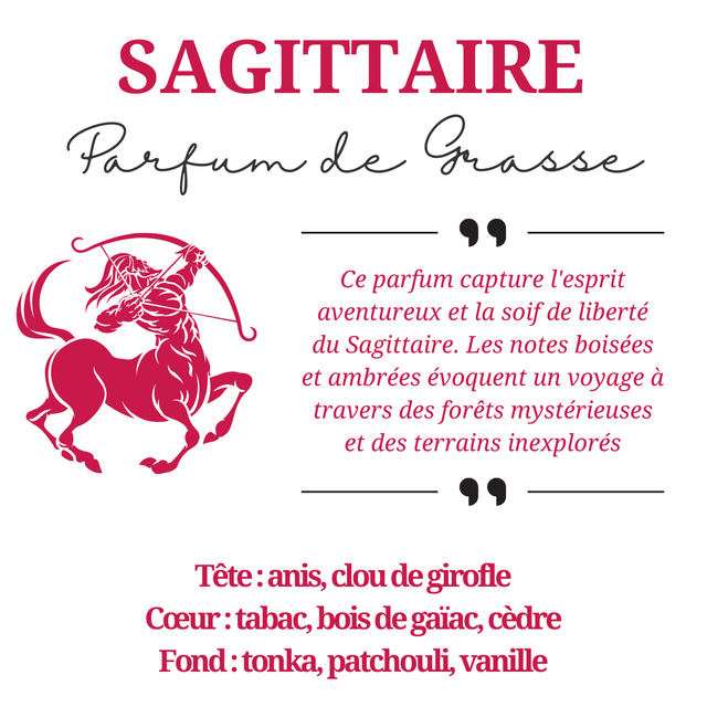Bougie parfumée aromathérapie en cire de soja 100% naturelle - Sagittaire, 200g