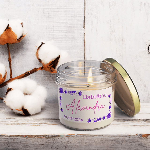 6 pièces de Bougies personnalisées parfumées - Idée-cadeau invités baptême, anniversaire, mariage, retraite, événements d’entreprise, remerciements #6