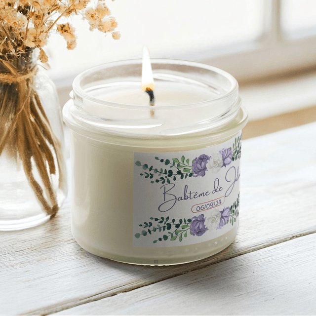 6 pièces de Bougies personnalisées parfumées - Idée-cadeau invités baptême, anniversaire, mariage, retraite, événements d’entreprise, remerciements #3