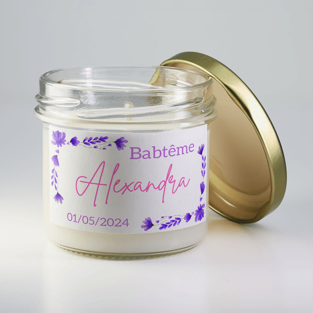 6 pièces de Bougies personnalisées parfumées - Idée-cadeau invités baptême, anniversaire, mariage, retraite, événements d’entreprise, remerciements #6