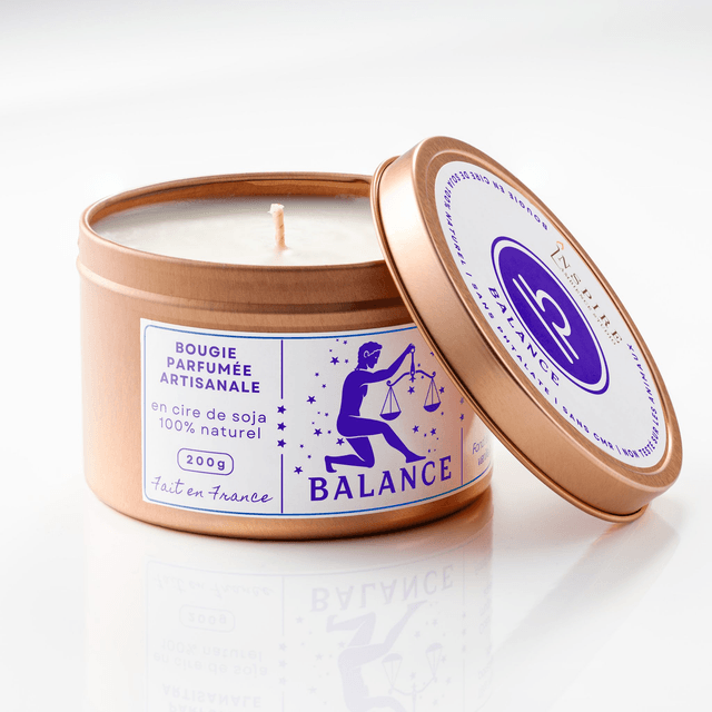 Bougie parfumée aromathérapie en cire de soja 100% naturelle - Balance, 200g
